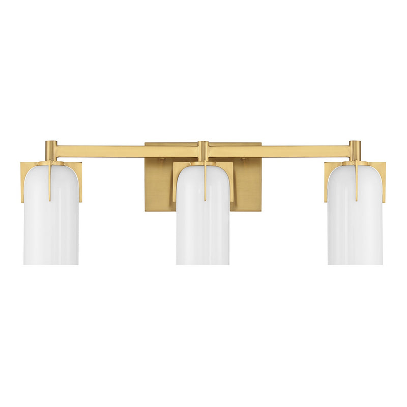 Savoy House 8-4128-3-322 Three Light Bathroom Vanity, Warm Brass