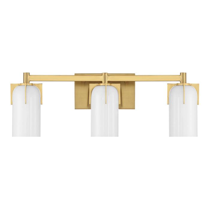 Savoy House 8-4128-3-322 Three Light Bathroom Vanity, Warm Brass
