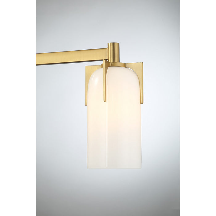 Savoy House 8-4128-3-322 Three Light Bathroom Vanity, Warm Brass