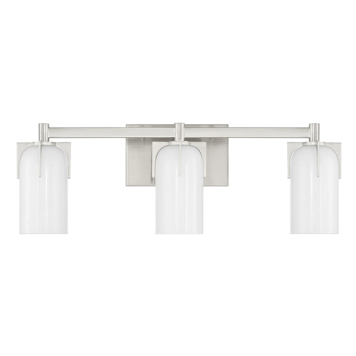 Savoy House 8-4128-3-SN Three Light Bathroom Vanity, Satin Nickel