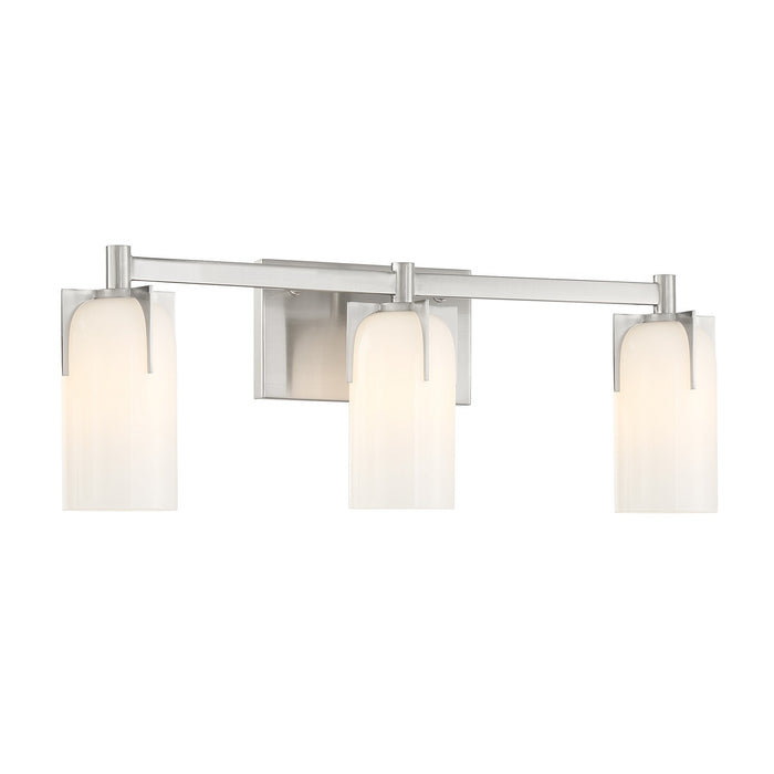 Savoy House 8-4128-3-SN Three Light Bathroom Vanity, Satin Nickel