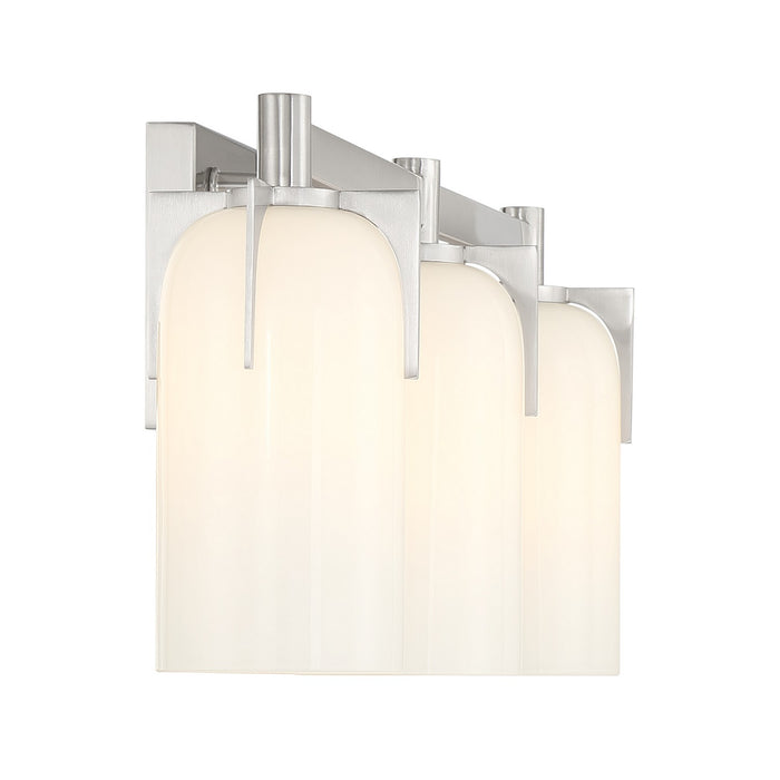 Savoy House 8-4128-3-SN Three Light Bathroom Vanity, Satin Nickel