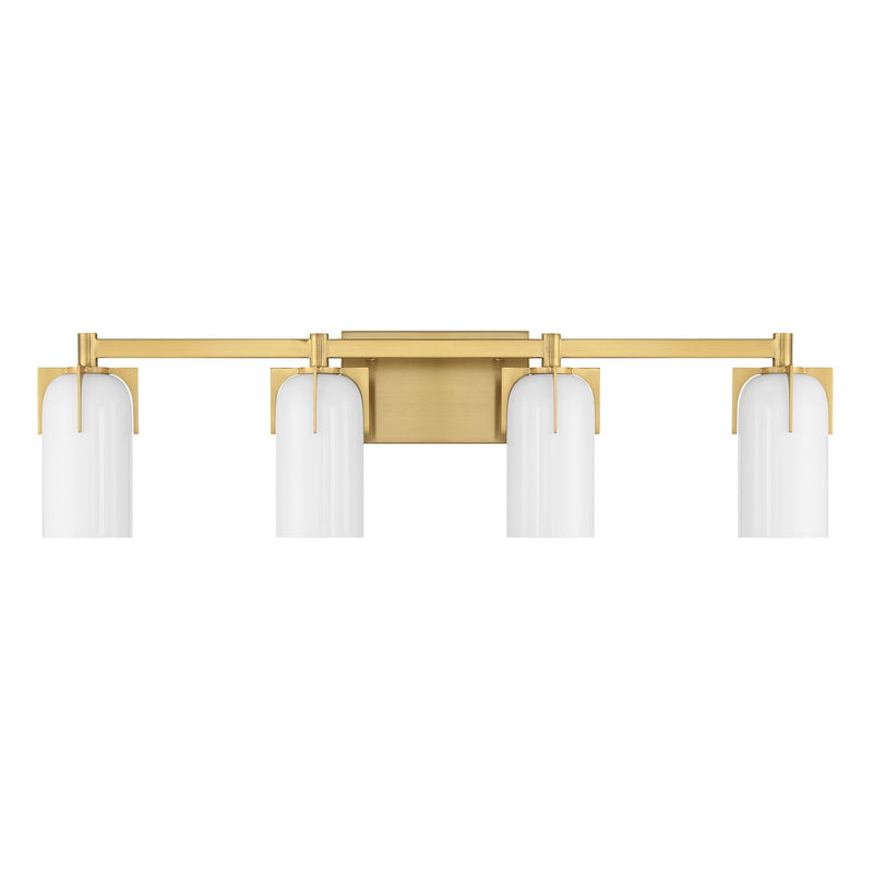 Savoy House 8-4128-4-322 Four Light Bathroom Vanity, Warm Brass