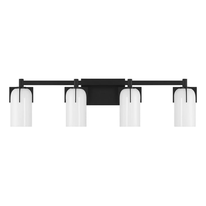 Savoy House 8-4128-4-BK Four Light Bathroom Vanity, Matte Black