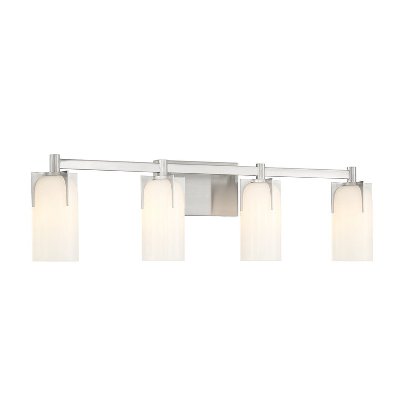 Savoy House 8-4128-4-SN Four Light Bathroom Vanity, Satin Nickel