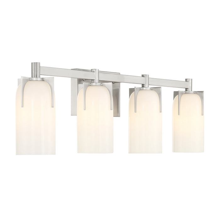 Savoy House 8-4128-4-SN Four Light Bathroom Vanity, Satin Nickel