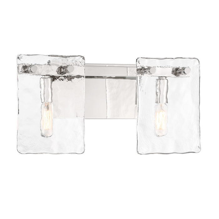 Savoy House 8-8204-2-109 Two Light Bathroom Vanity, Polished Nickel