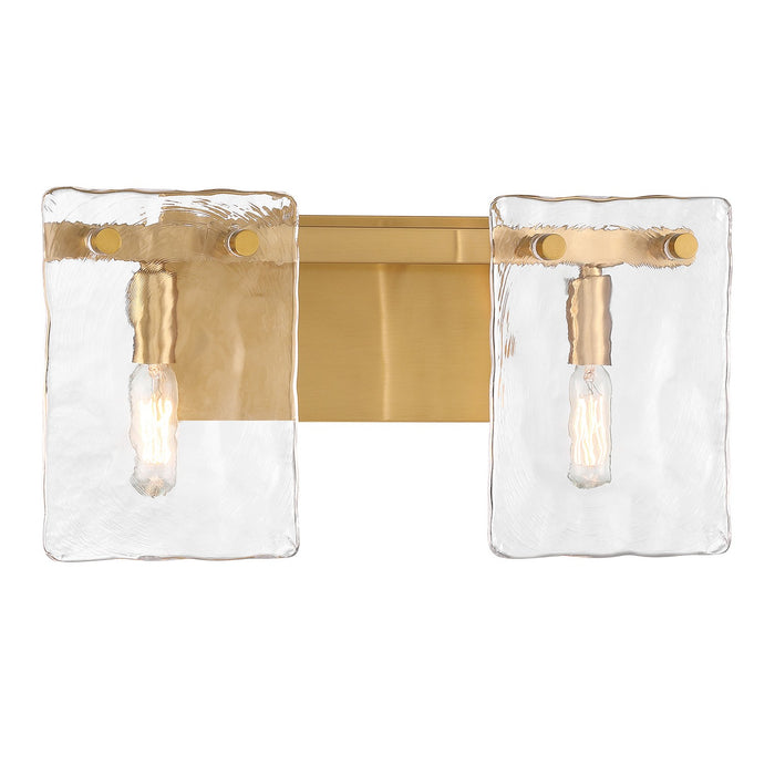 Savoy House 8-8204-2-322 Two Light Bathroom Vanity, Warm Brass
