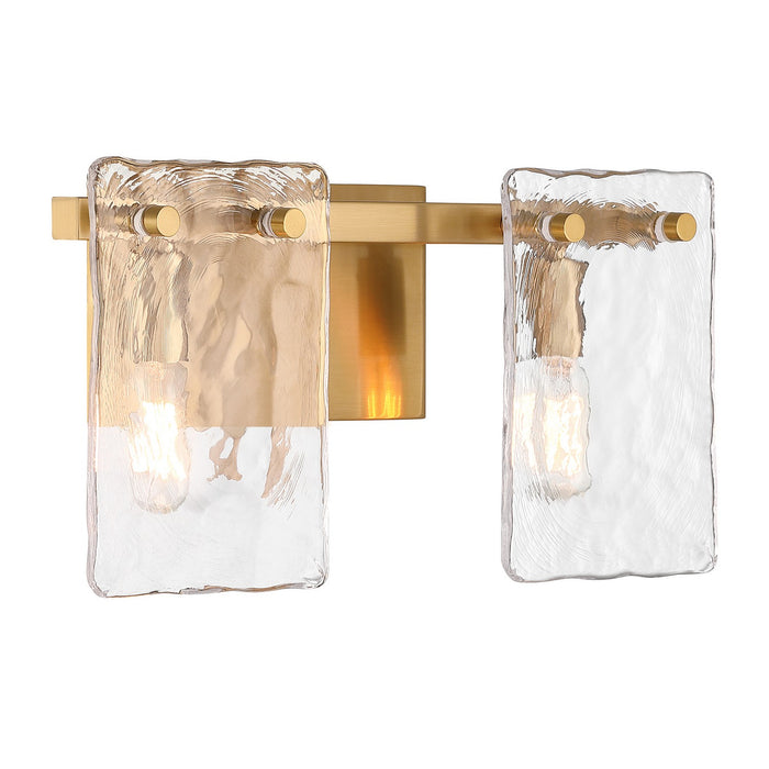 Savoy House 8-8204-2-322 Two Light Bathroom Vanity, Warm Brass