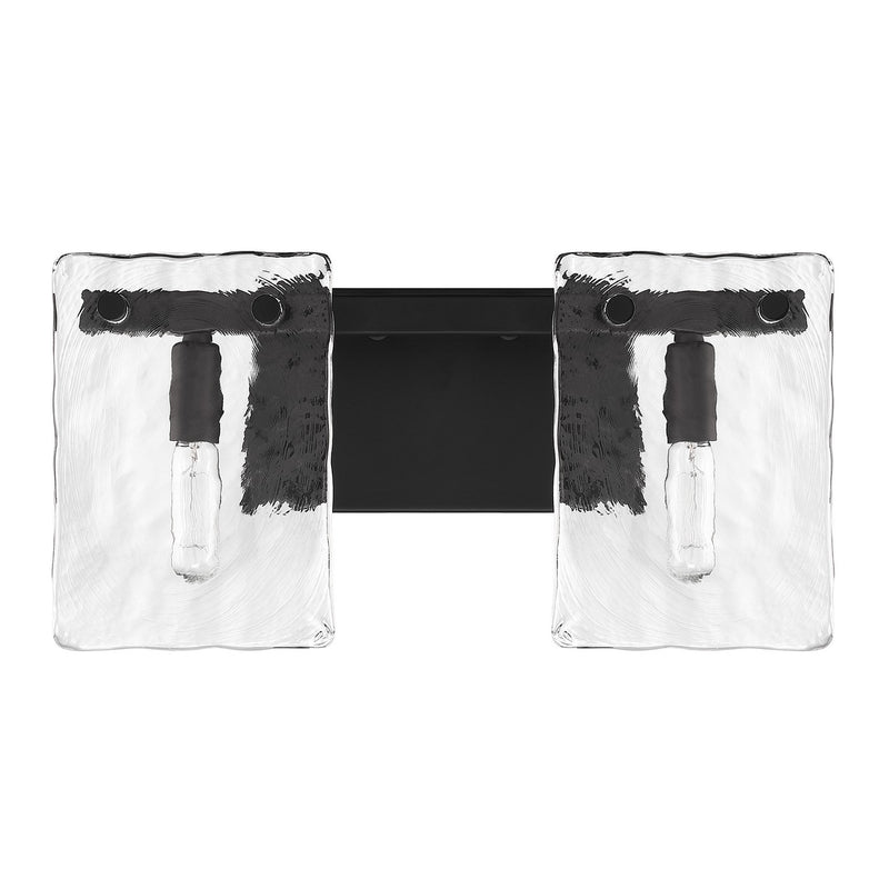 Savoy House 8-8204-2-BK Two Light Bathroom Vanity, Matte Black