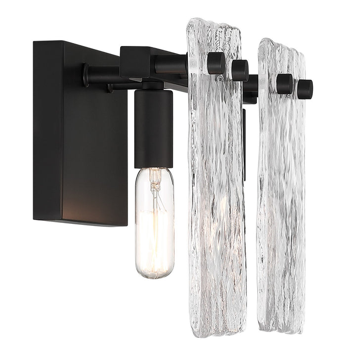 Savoy House 8-8204-2-BK Two Light Bathroom Vanity, Matte Black