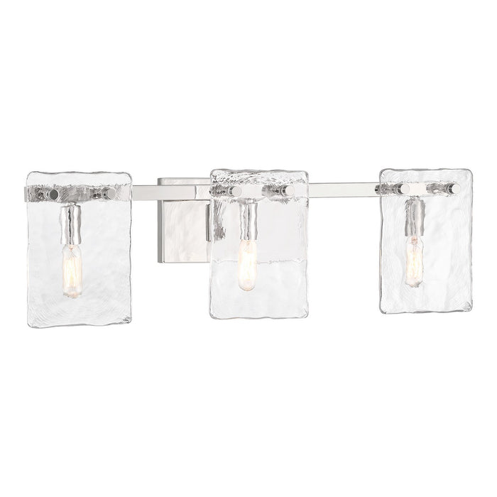 Savoy House 8-8204-3-109 Three Light Bathroom Vanity, Polished Nickel