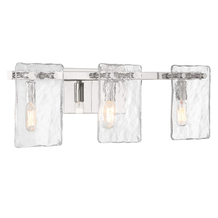 Savoy House 8-8204-3-109 Three Light Bathroom Vanity, Polished Nickel