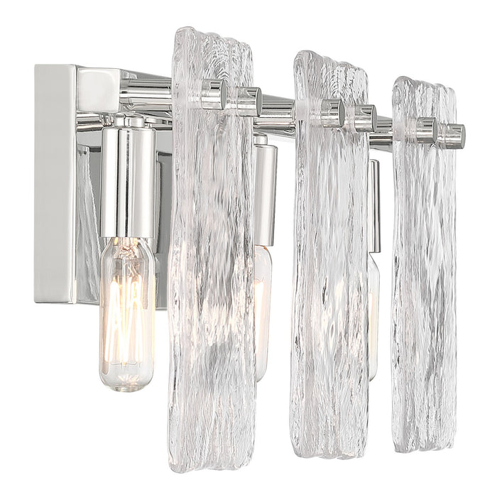 Savoy House 8-8204-3-109 Three Light Bathroom Vanity, Polished Nickel
