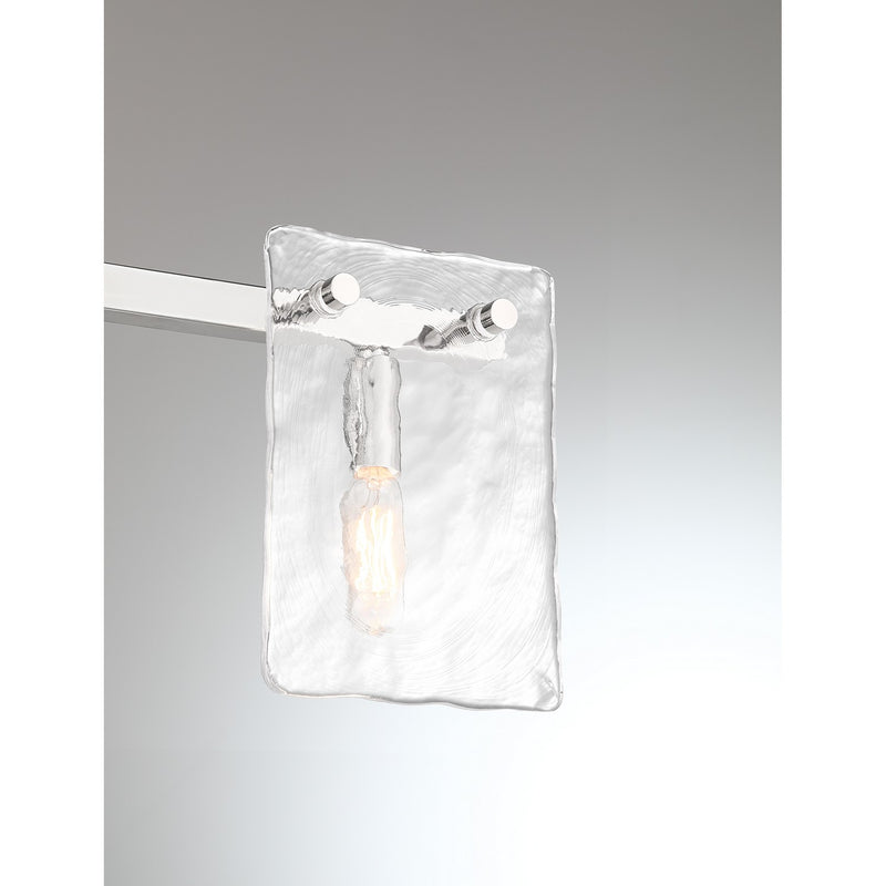 Savoy House 8-8204-3-109 Three Light Bathroom Vanity, Polished Nickel