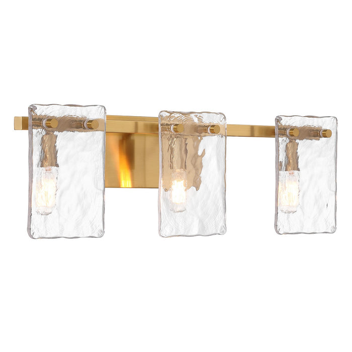 Savoy House 8-8204-3-322 Three Light Bathroom Vanity, Warm Brass