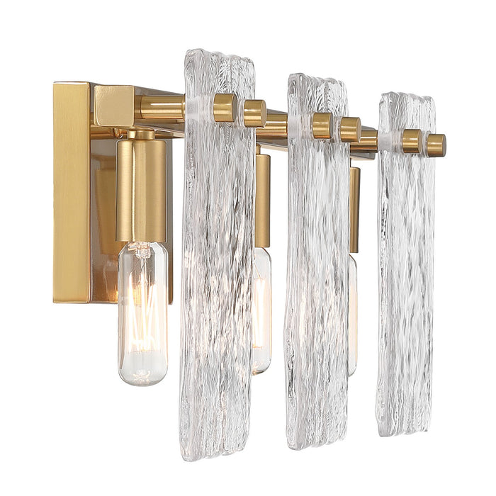 Savoy House 8-8204-3-322 Three Light Bathroom Vanity, Warm Brass