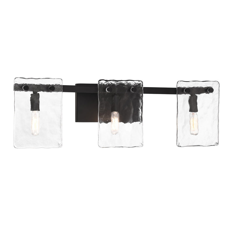 Savoy House 8-8204-3-BK Three Light Bathroom Vanity, Matte Black