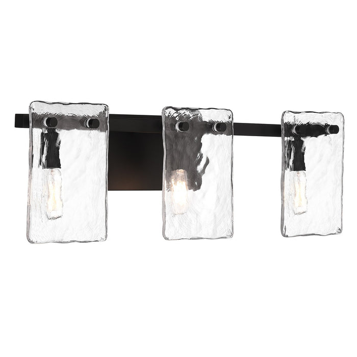 Savoy House 8-8204-3-BK Three Light Bathroom Vanity, Matte Black