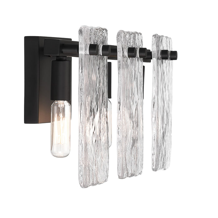 Savoy House 8-8204-3-BK Three Light Bathroom Vanity, Matte Black