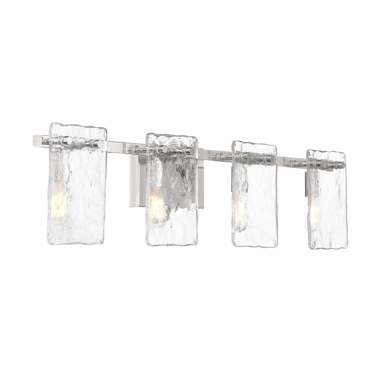 Savoy House 8-8204-4-109 Four Light Bathroom Vanity, Polished Nickel