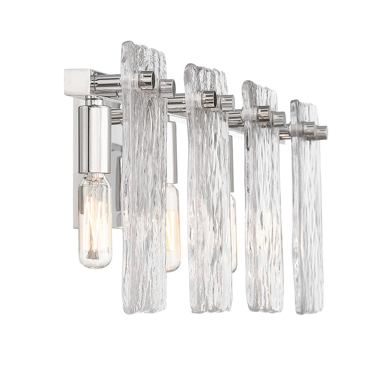Savoy House 8-8204-4-109 Four Light Bathroom Vanity, Polished Nickel