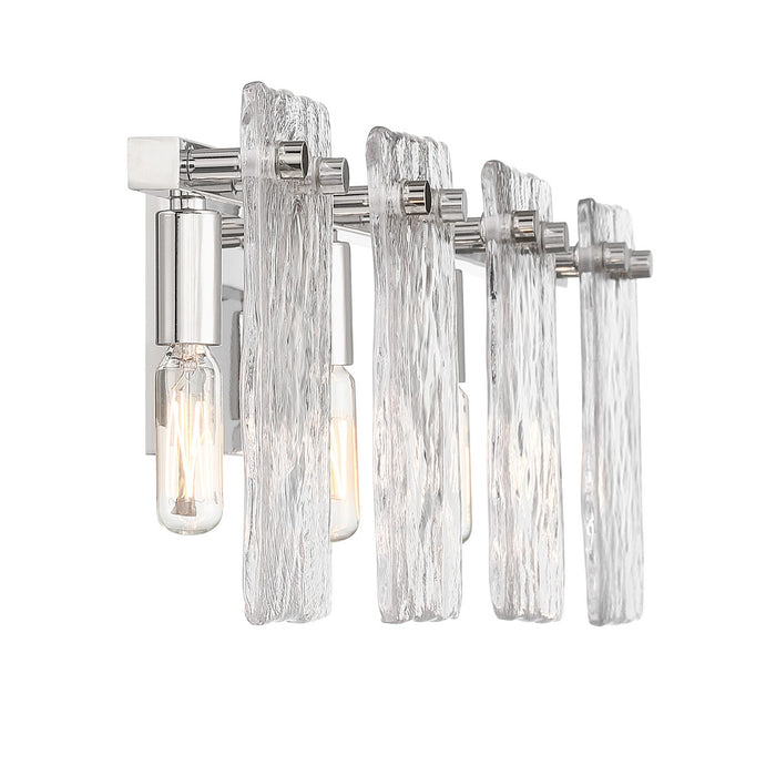 Savoy House 8-8204-4-109 Four Light Bathroom Vanity, Polished Nickel
