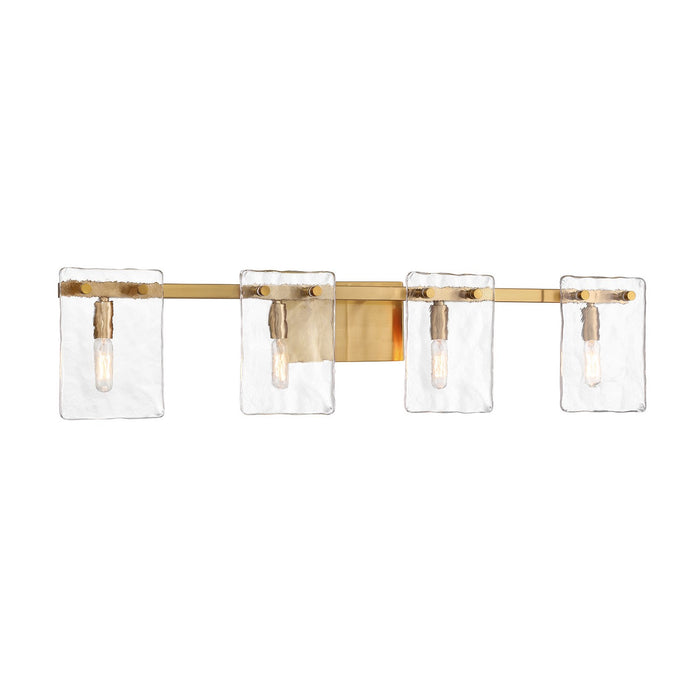 Savoy House 8-8204-4-322 Four Light Bathroom Vanity, Warm Brass