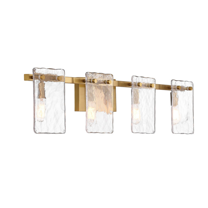 Savoy House 8-8204-4-322 Four Light Bathroom Vanity, Warm Brass