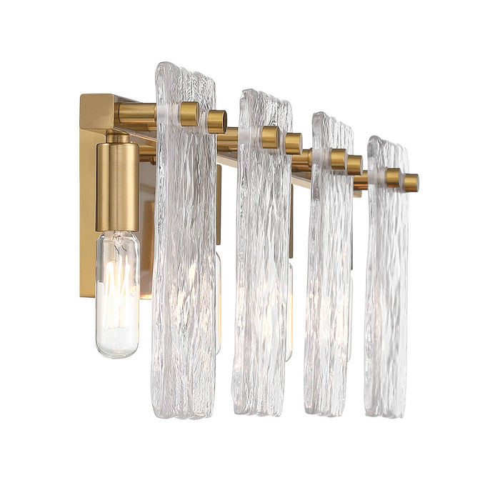 Savoy House 8-8204-4-322 Four Light Bathroom Vanity, Warm Brass