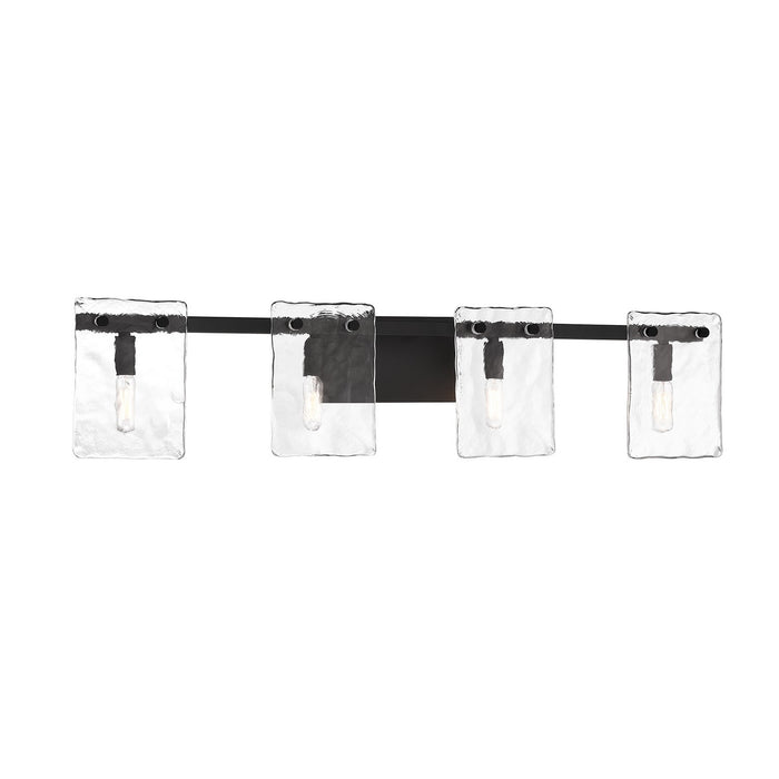 Savoy House 8-8204-4-BK Four Light Bathroom Vanity, Matte Black