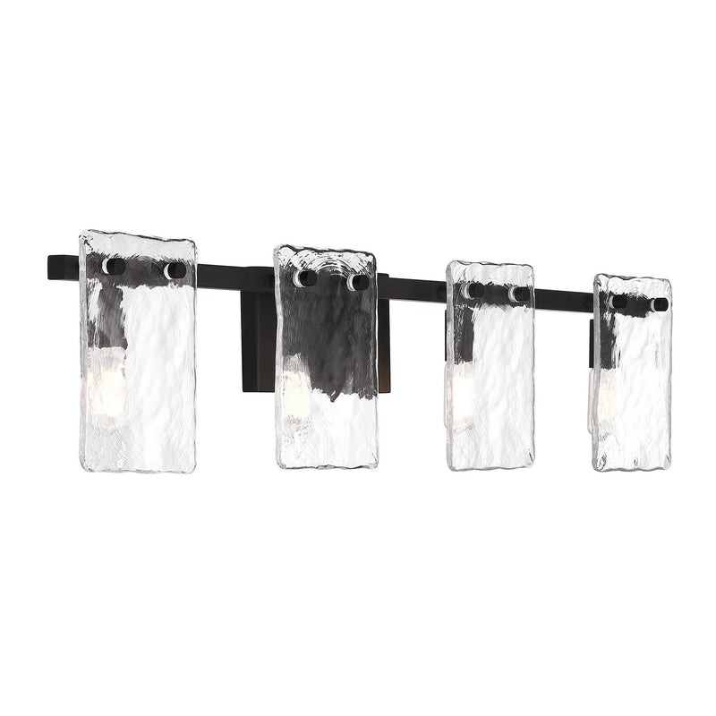 Savoy House 8-8204-4-BK Four Light Bathroom Vanity, Matte Black