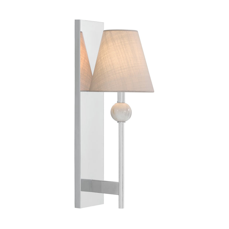 Savoy House 9-1968-1-11 One Light Wall Sconce, Polished Chrome