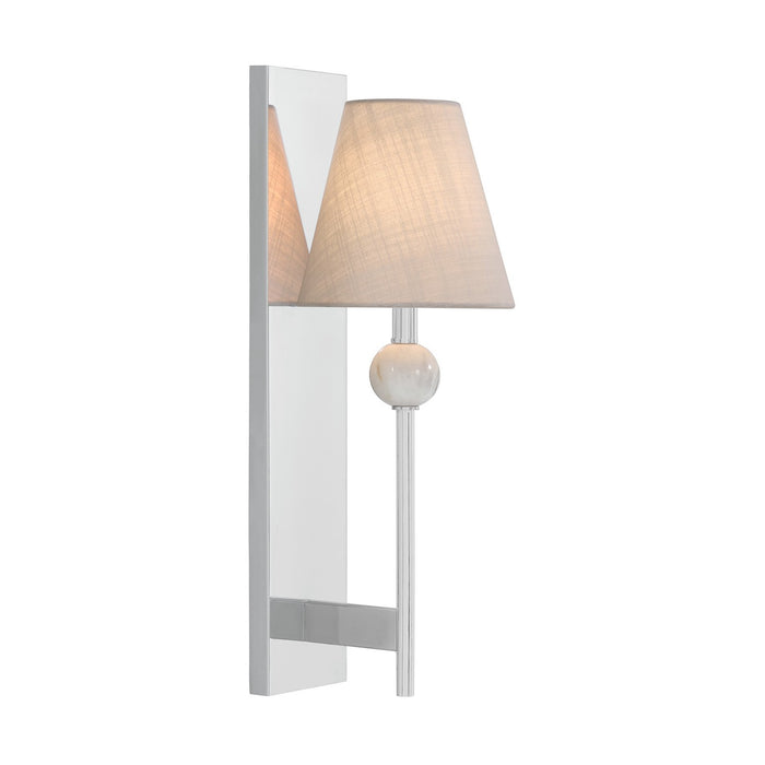 Savoy House 9-1968-1-11 One Light Wall Sconce, Polished Chrome