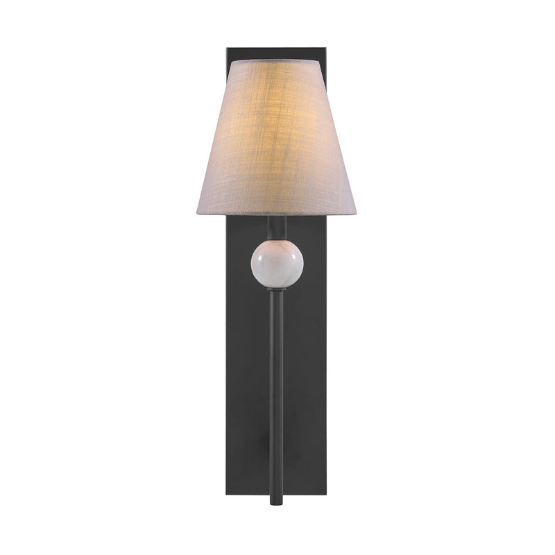 Savoy House 9-1968-1-89 One Light Wall Sconce, Matte Black
