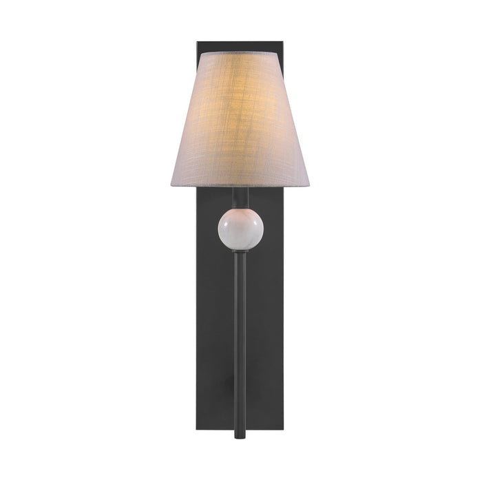 Savoy House 9-1968-1-89 One Light Wall Sconce, Matte Black