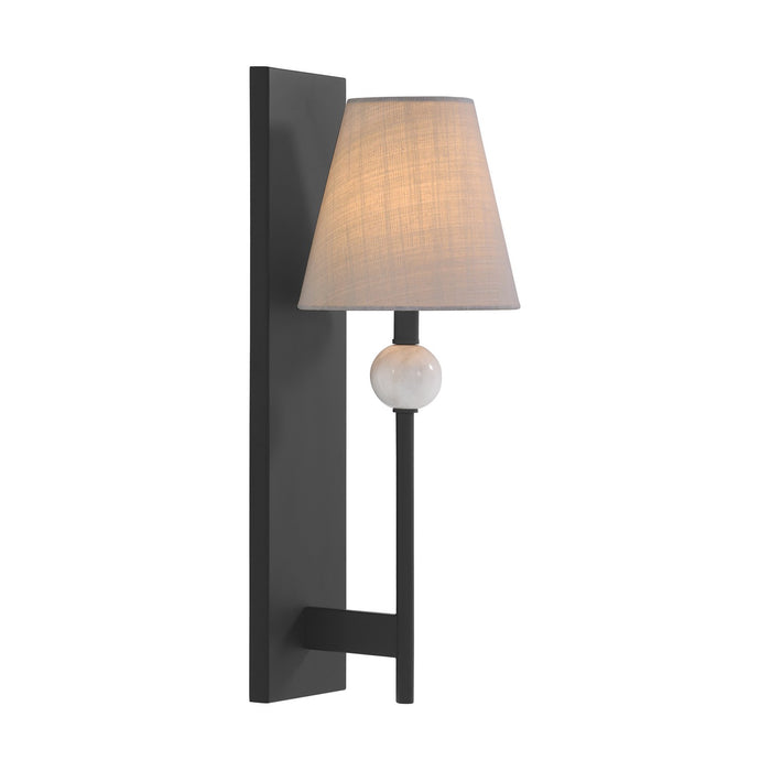 Savoy House 9-1968-1-89 One Light Wall Sconce, Matte Black