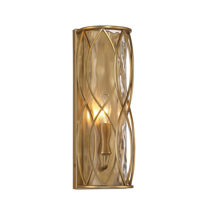 Savoy House 9-2006-1-171 One Light Wall Sconce, Burnished Brass