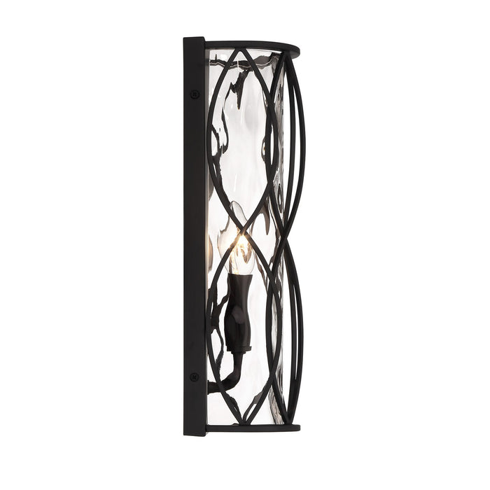 Savoy House 9-2006-1-89 One Light Wall Sconce, Matte Black