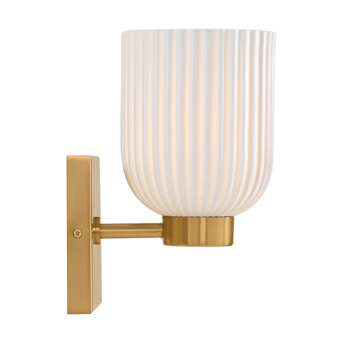 Savoy House 9-3172-1-322 One Light Wall Sconce, Warm Brass