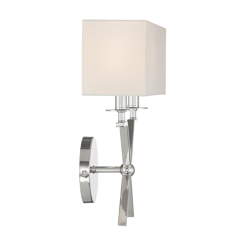 Savoy House 9-3305-2-109 Two Light Wall Sconce, Polished Nickel