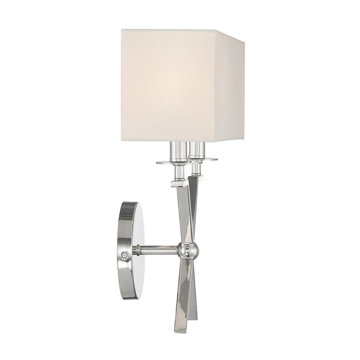 Savoy House 9-3305-2-109 Two Light Wall Sconce, Polished Nickel