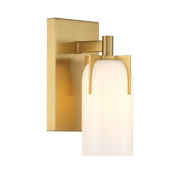 Savoy House 9-4128-1-322 One Light Bathroom Vanity, Warm Brass