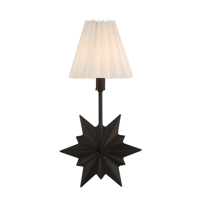 Savoy House 9-4408-1-188 One Light Wall Sconce, Black Tourmaline