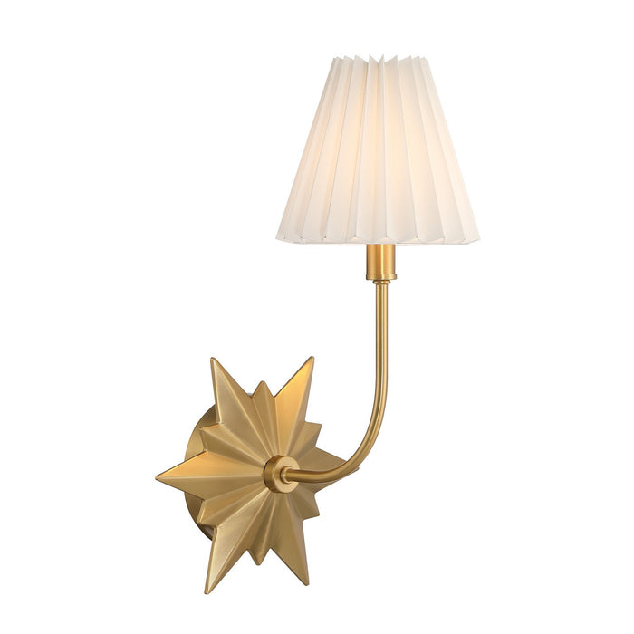 Savoy House 9-4408-1-322 One Light Wall Sconce, Warm Brass