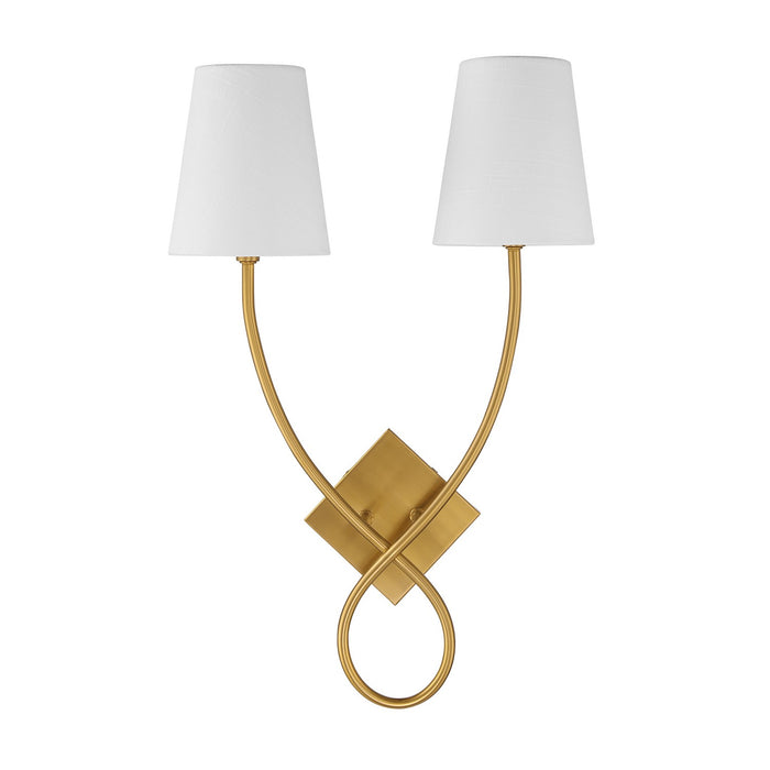 Savoy House 9-4928-2-322 Two Light Wall Sconce, Warm Brass