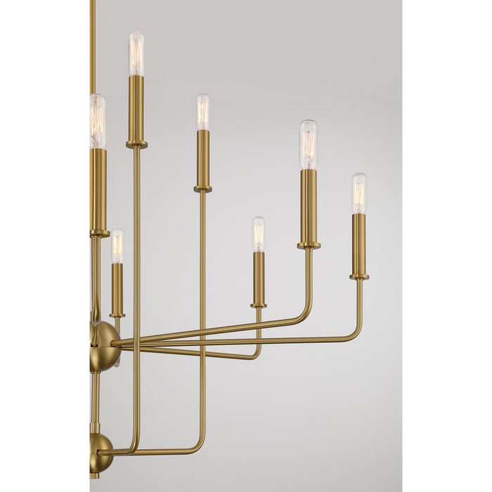 Savoy House 1-4046-12-322 12 Light Chandelier, Warm Brass