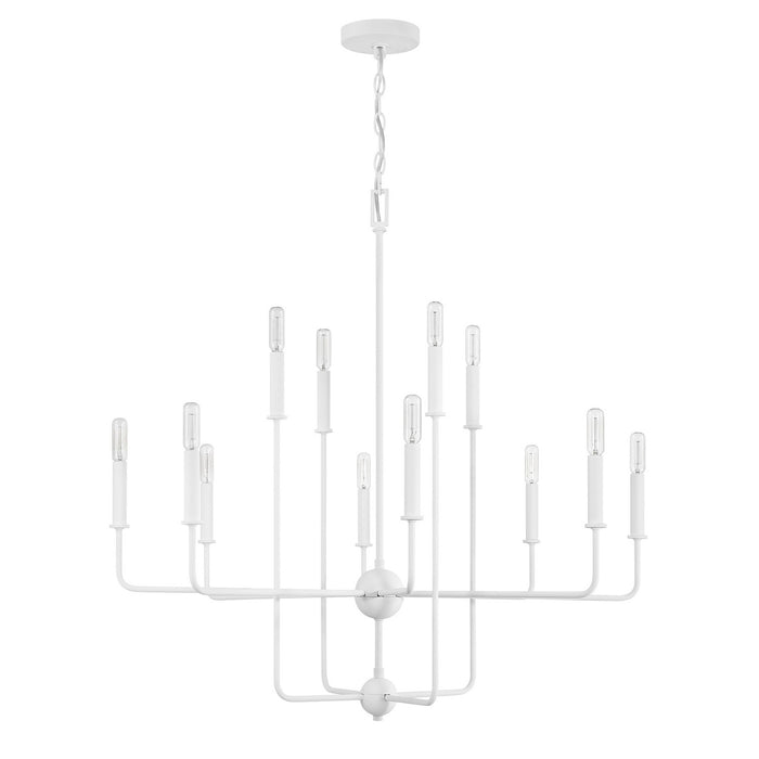 Savoy House 1-4046-12-83 12 Light Chandelier, Bisque White