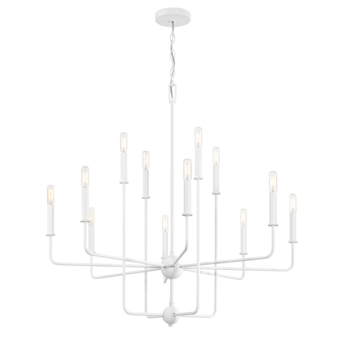 Savoy House 1-4046-12-83 12 Light Chandelier, Bisque White