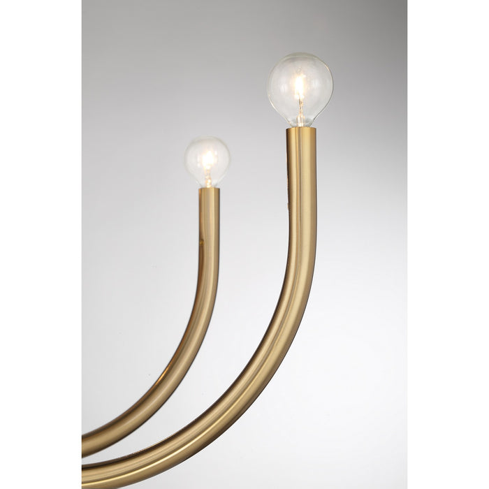 Savoy House 1-6680-8-127 Eight Light Chandelier, Noble Brass